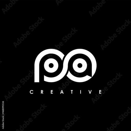 PA Letter Initial Logo Design Template Vector Illustration