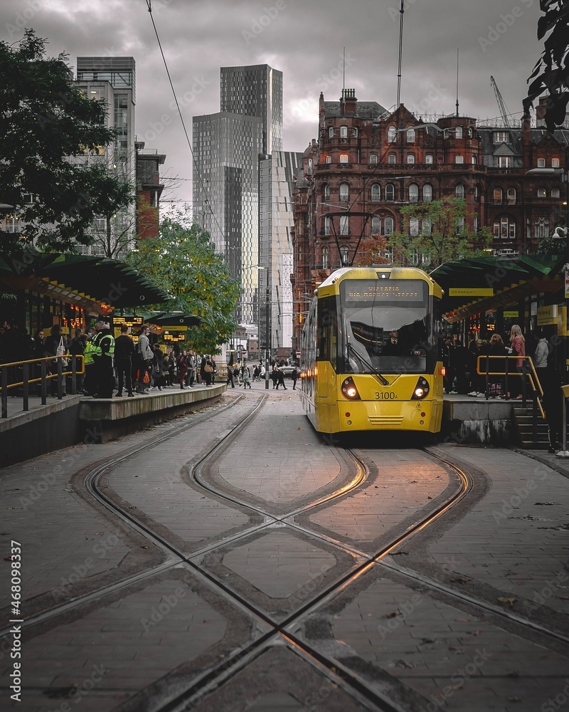 Fototapeta premium tram in the city