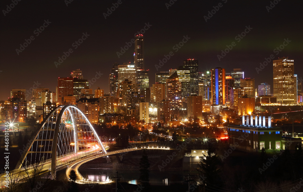 Northern Lights over Edmonton, Alberta, Canada.