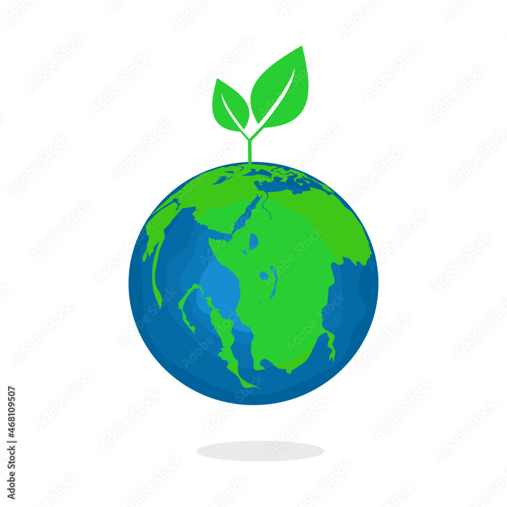 Plant trees in the world. concept of environmental conservation on earth