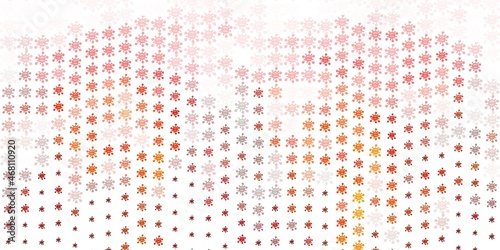 Light Red vector texture with disease symbols.