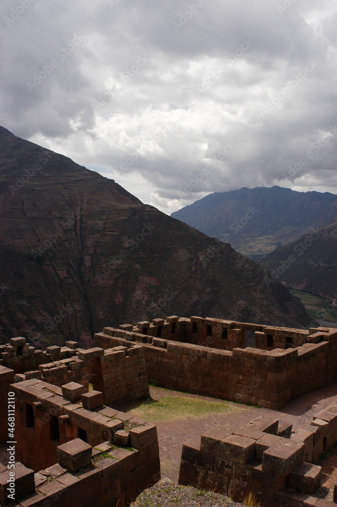Agricultural terracing of Moray, Sacred Valley, Peru. High quality photo