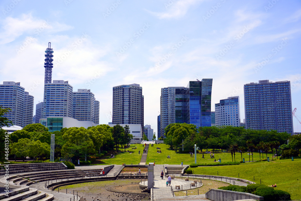 Obraz premium Buildings Landscape in Minatomirai , Yokohama, Japan