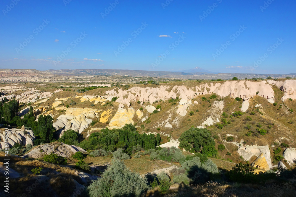 Goreme Cappadocia nature and town in Turkey