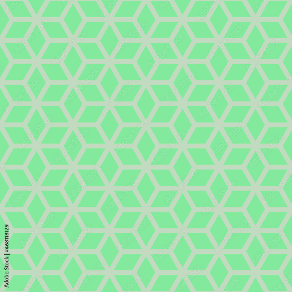 Hexagon art seamless pattern background.