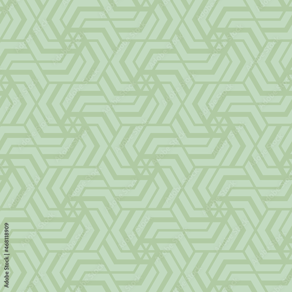 Hexagon art seamless pattern background.