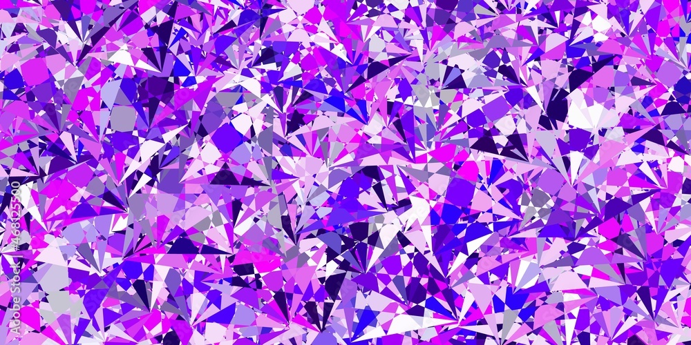 Light Purple vector layout with triangle forms. Light Purple vector layout with triangle forms.