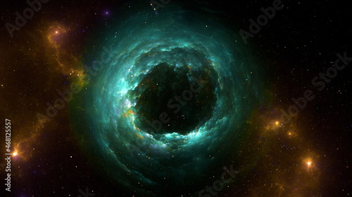 Fototapeta Naklejka Na Ścianę i Meble -  Galaxy stars planets star clusters, colored gas clouds in abstract space. Outer space. Space nebula. 3d render