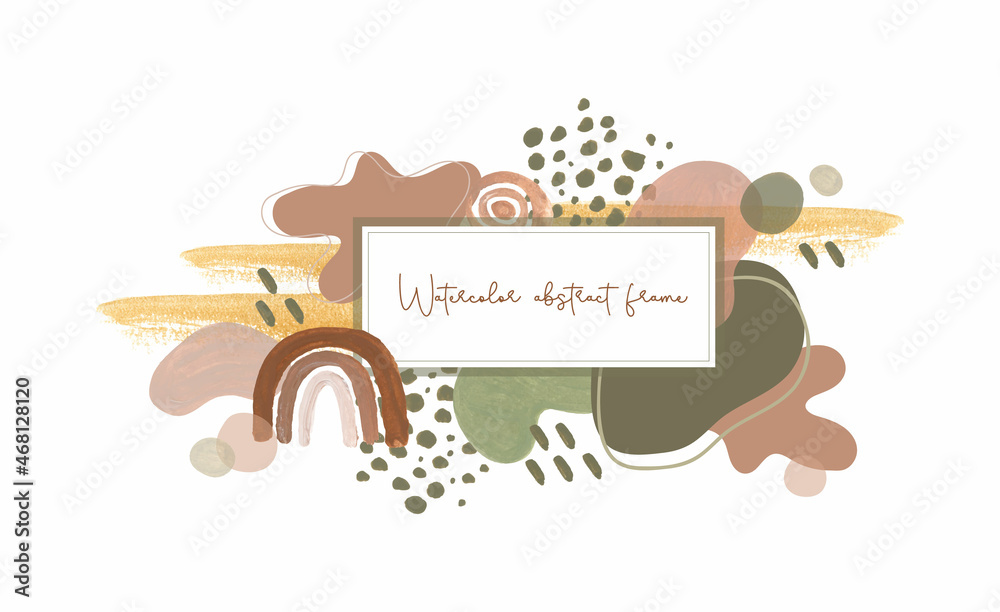 Modern abstract elements frame invitation frame Modern abstract elements frame invitation frame