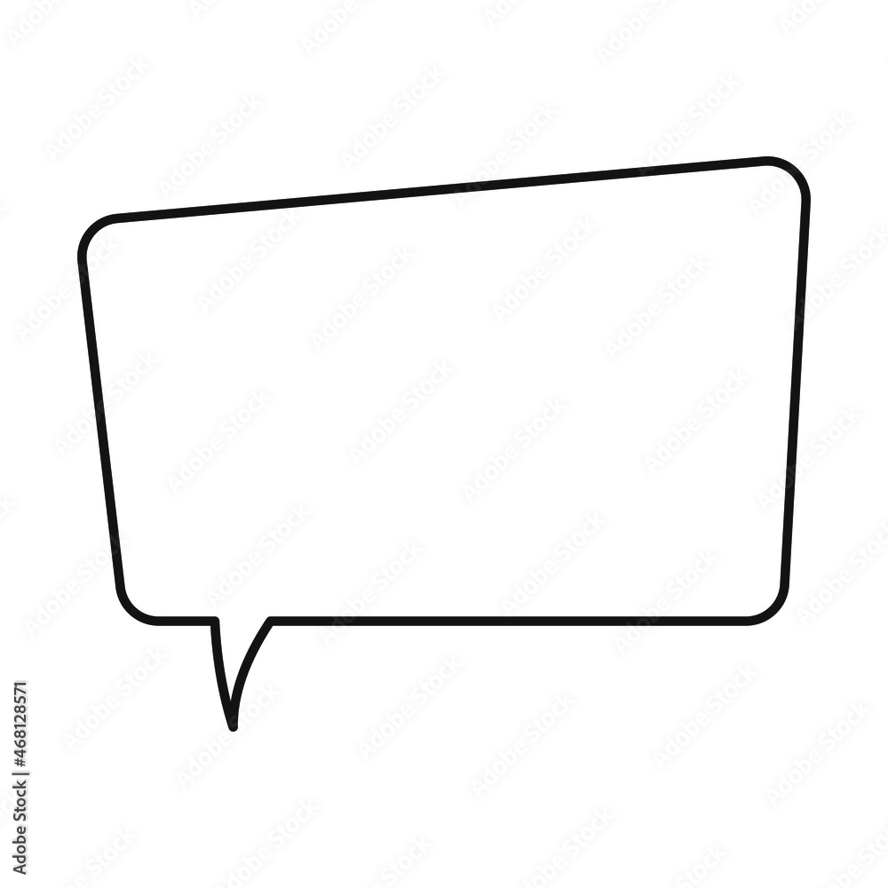 Speech bubble, speech balloon, chat bubble line art vector icon for apps and websites. Speech bubble, speech balloon, chat bubble line art vector icon for apps and websites.