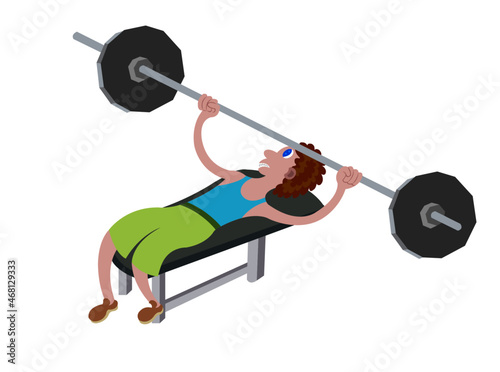 A guy lifting Weights in a Gym