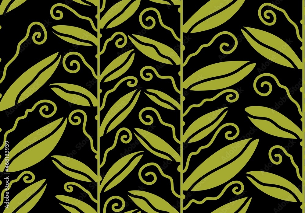Seamless pattern with leaves for fabrics and textiles Seamless pattern with leaves for fabrics and textiles