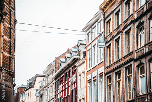 Antique building view in Old Town Maastricht, Netherlands. © ilolab
