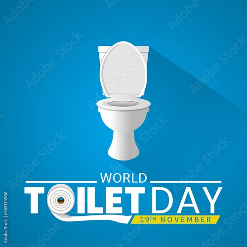 World toilet day theme template. Vector illustration. Suitable for Poster, Banners, campaign and greeting card. 