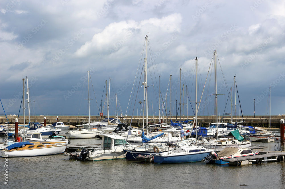 Boats moored in Ryde Harbour, Isle of Wight Boats moored in Ryde Harbour, Isle of Wight