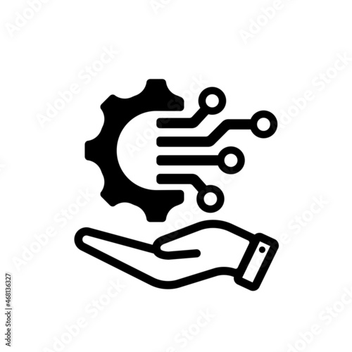 DX ( digital transformation ) vector icon illustration