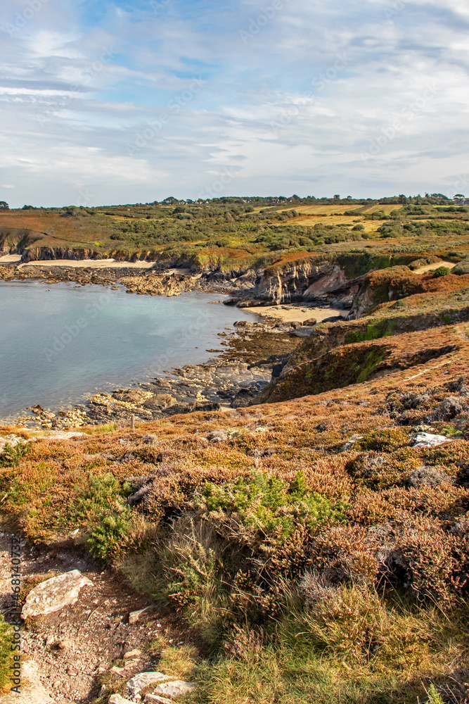 Panorama sur la Pointe de Dinan sur la presqu'île de Crozon. Finistère. Bretagne Panorama sur la Pointe de Dinan sur la presqu'île de Crozon. Finistère. Bretagne