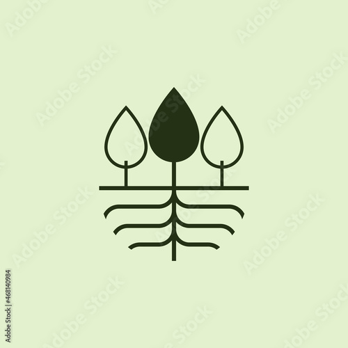 Abstract Root Logo