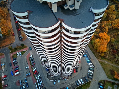 Obraz na płótnie residential blocks of the millennium housing estate in Katowice w salonie