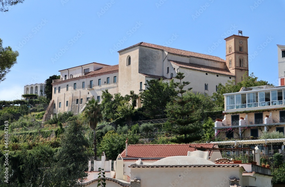 Ravello – Chiesa di San Francesco dai giardini di Villa Rufolo