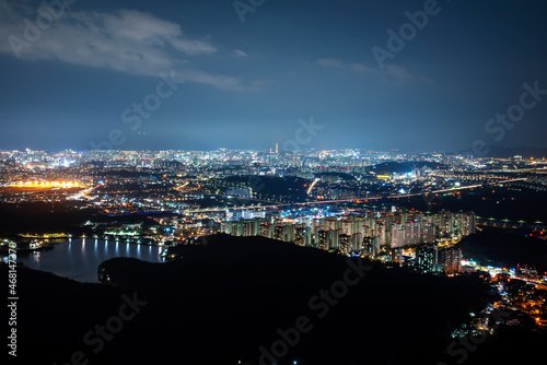 Night view of Daegu City in South Korea.