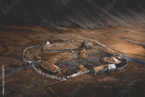 Viking village aerial