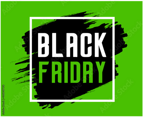Black Friday Design Vector day 29 November Holiday marketing abstract Sale illustration Black And Green