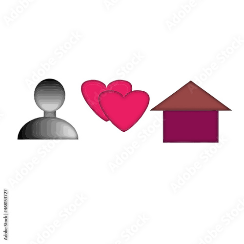 house and heart