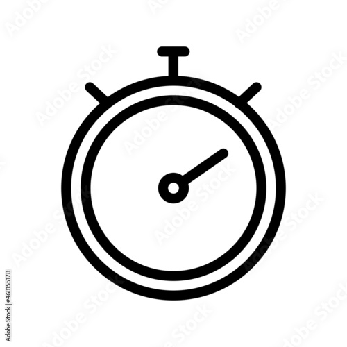 Stop watch Outline Vector Icon Design
