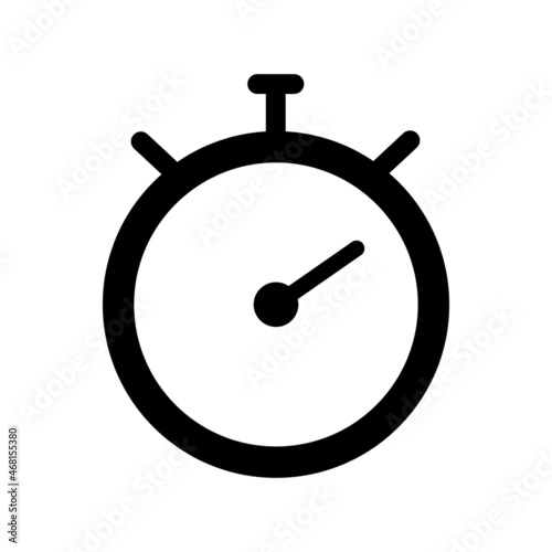 Stop watch Glyph Vector Icon Design