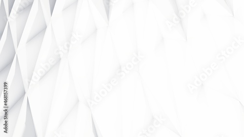 Abstract white background geometric pattern in design 3d render