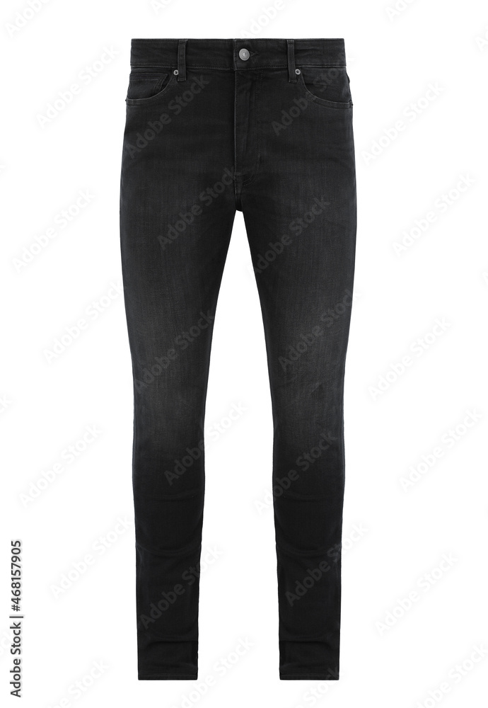 Black women's jeans. Casual style Black women's jeans. Casual style