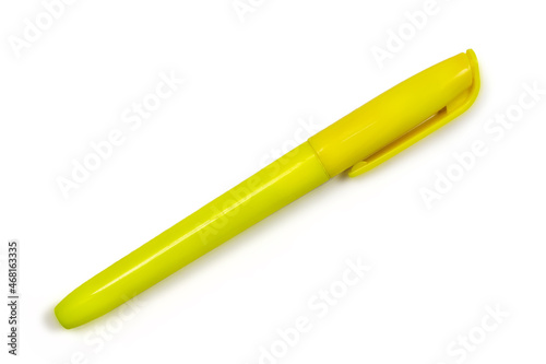 Marker yellow on a white background.