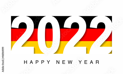 2022 happy new year in germany flag, countries 2022 new year collection