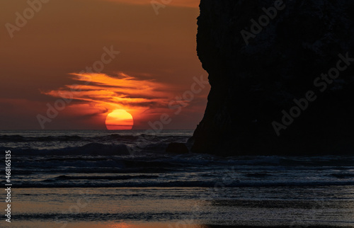 Sunset at Cannon Beach Oregon Coast