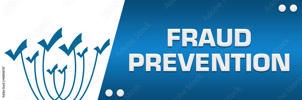 Fraud Prevention Blue Lines Tick Marks On Top Left Horizontal Fraud Prevention Blue Lines Tick Marks On Top Left Horizontal