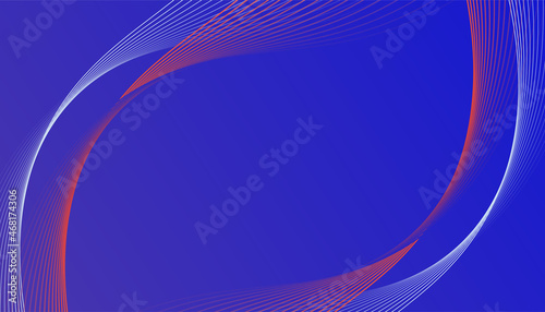 Modern simple red and blue abstract background