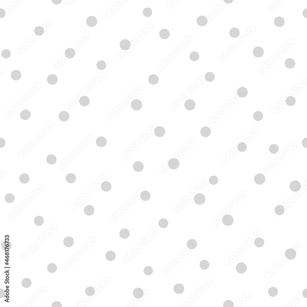 Seamless polka dot pattern. Vector abstract texture with random hand drawn spots.