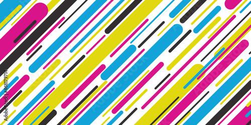 Colorful lines geometric background. Trendy vivid colors wallpaper. Bright lines decorative vector image