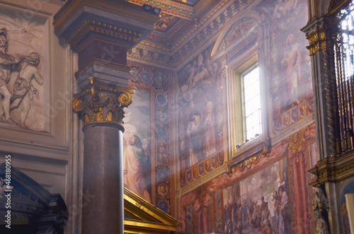 the interior of the cathedral