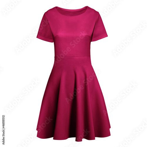 With these Front View Excellent Flare Dress Mockup In Dark Sangria Color, you don’t have to wait for your brand or logo to be done. Simply add your graphic and it is ready..