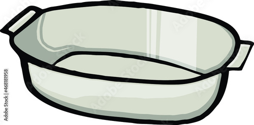 cartoon metal roasting pan | kitchen pan | cooking dish