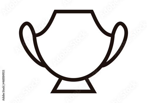 Icono negro de jarrón en fondo blanco.