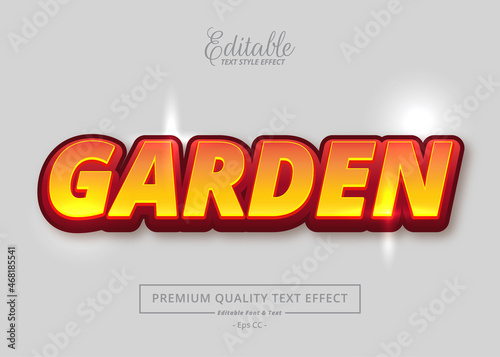 Garden Editable Text Style Effect