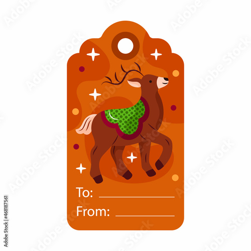 christmas card labels holiday ornament