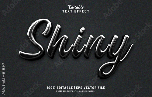 Shiny editable text effect style 