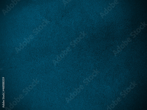 Blue velvet fabric texture used as background. Empty blue fabric background of soft and smooth textile material. There is space for text. © Sittipol 