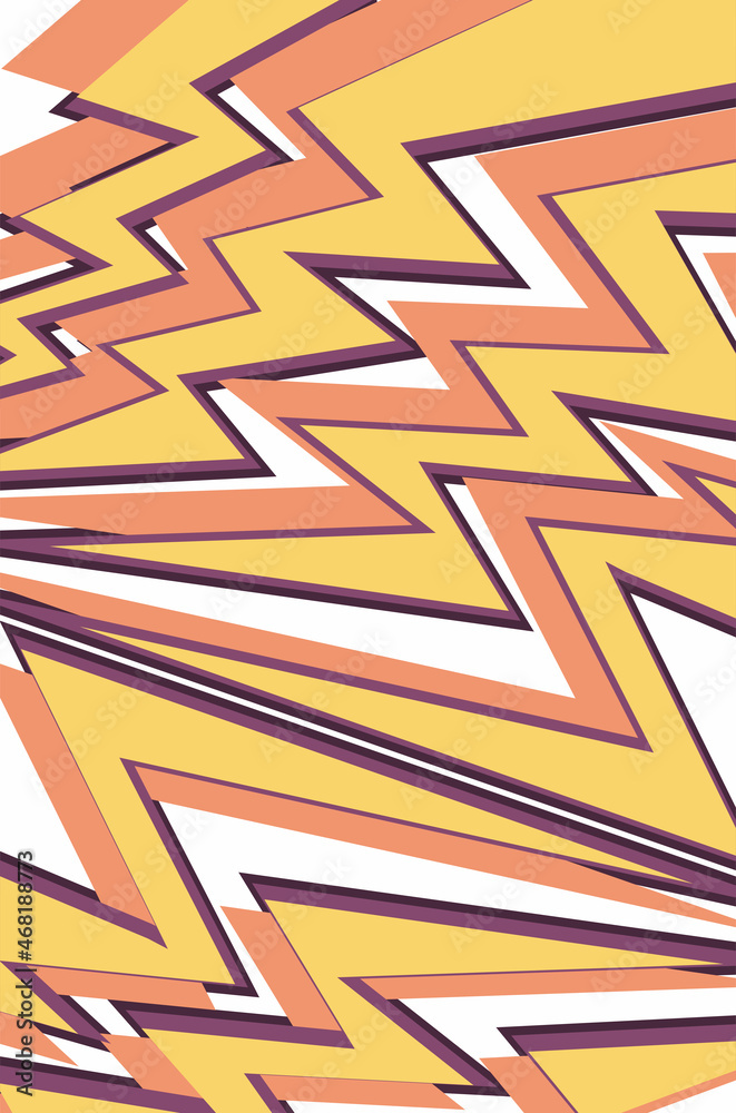 Fototapeta premium Abstract background with yellow lightning pattern