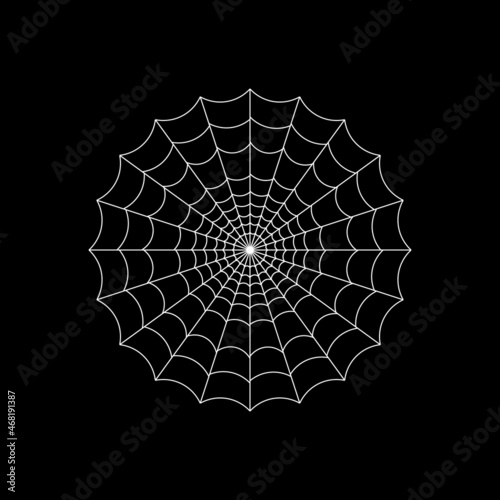 spider web. spider. halloween party. vector illustration