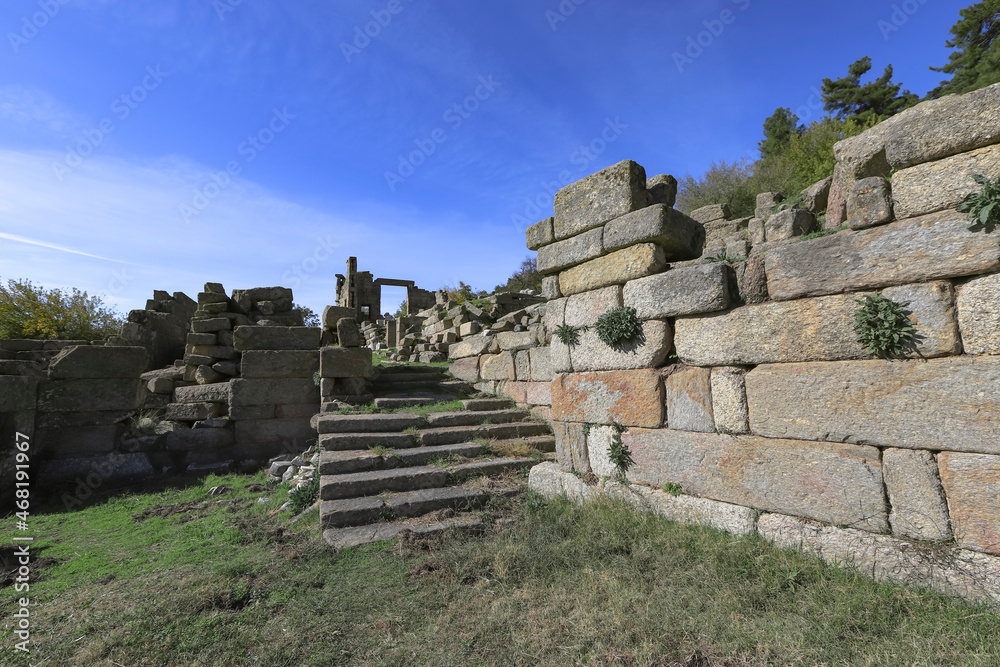 The city is ancient.Ruins of the ancient Roman city.Labranda.Milas.Turkey